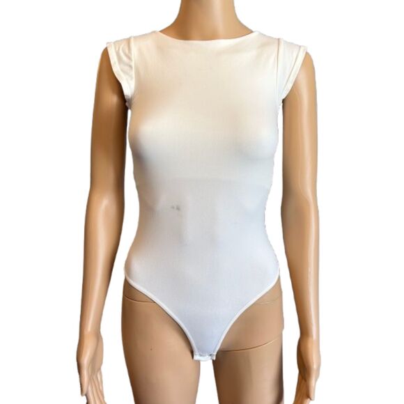 IRR Free People Intimately Ready Or Not Bodysuit size L/XL Ivory White F1 - Picture 1 of 8